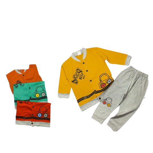 Design # 1020 Boys Kids Wear | Fabric Malai Jersey | Shirt + Pent