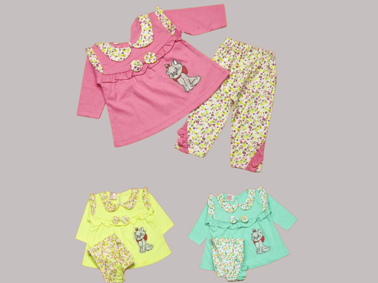 Design # 1025 Girls Kids Wear | Fabric Malai Jersey | Shirt + Trouser