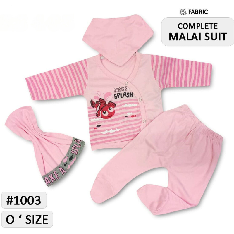 Design # 1044 New Born Wear | Fabric Malai Jersey | Malai Suit