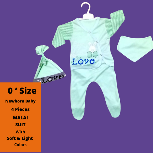 Design # 1045 New Born Wear | Fabric Malai Jersey | Malai Suit