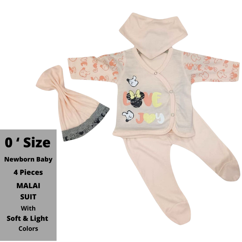 Design # 1046 New Born Wear | Fabric Malai Jersey | Malai Suit